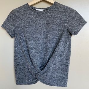 Antistar | Grey Tie-front Shirt